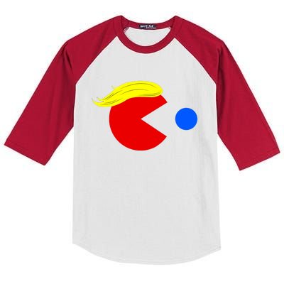 Funny Trump Man 2024 Pac Trump Man Ne Pac Blue Red Dot Kids Colorblock Raglan Jersey