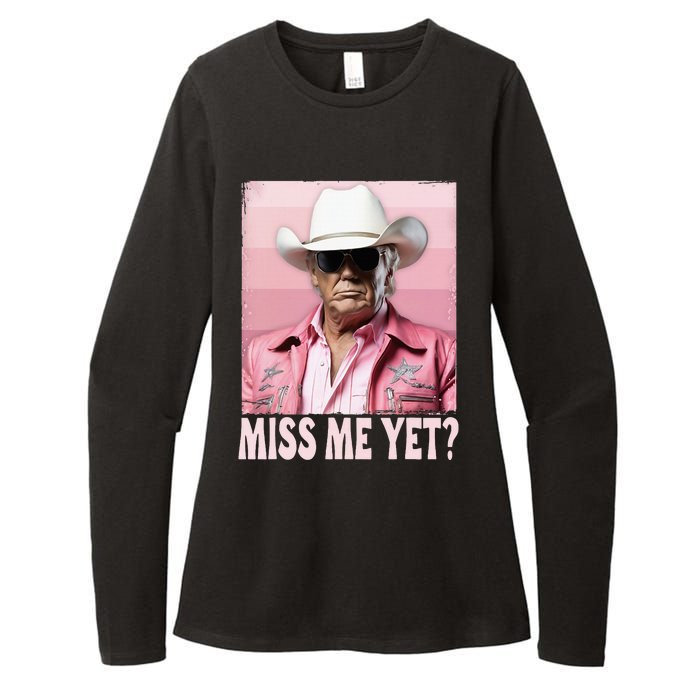 Funny Trump Miss Me Yet Trump 2024 President 2024 Womens CVC Long Sleeve Shirt