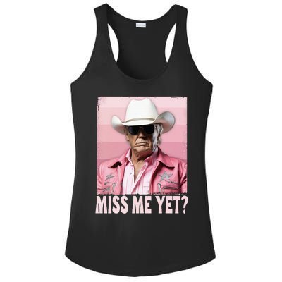 Funny Trump Miss Me Yet Trump 2024 President 2024 Ladies PosiCharge Competitor Racerback Tank