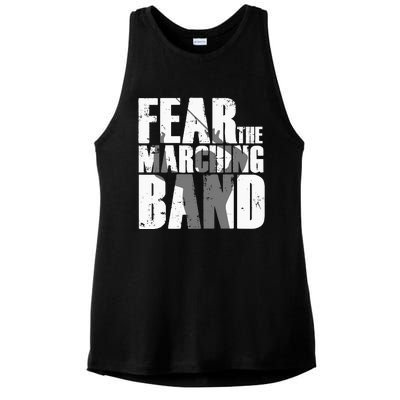 Fear The Marching Band Funny Parody Ladies PosiCharge Tri-Blend Wicking Tank