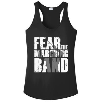 Fear The Marching Band Funny Parody Ladies PosiCharge Competitor Racerback Tank