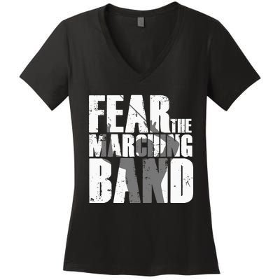 Fear The Marching Band Funny Parody Women's V-Neck T-Shirt