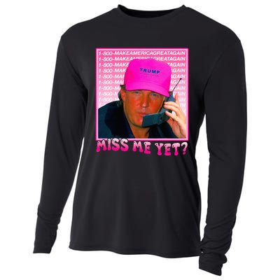 Funny Trump Miss Me Yet Trump 2024 President 2024 Cooling Performance Long Sleeve Crew