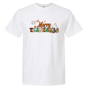 Funny Thanksmas Merry Thanksmas Thanksgiving Christmas Garment-Dyed Heavyweight T-Shirt