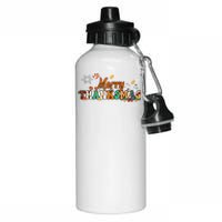 Funny Thanksmas Merry Thanksmas Thanksgiving Christmas Aluminum Water Bottle