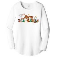 Funny Thanksmas Merry Thanksmas Thanksgiving Christmas Women's Perfect Tri Tunic Long Sleeve Shirt