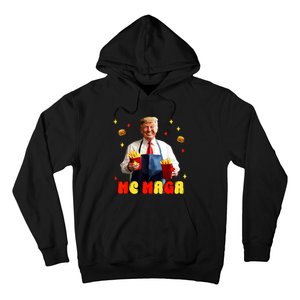 Funny Trump Mc Maga Fries Fast Food Hoodie