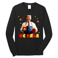 Funny Trump Mc Maga Fries Fast Food Long Sleeve Shirt