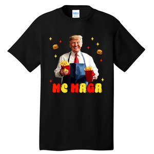 Funny Trump Mc Maga Fries Fast Food Tall T-Shirt