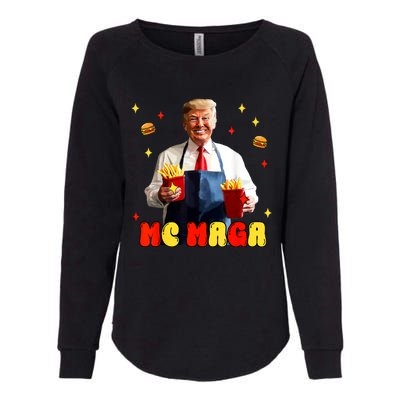 Funny Trump Mc Maga Fries Fast Food Womens California Wash Sweatshirt