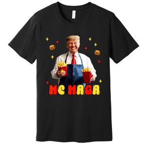 Funny Trump Mc Maga Fries Fast Food Premium T-Shirt