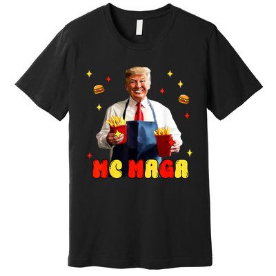 Funny Trump Mc Maga Fries Fast Food Premium T-Shirt