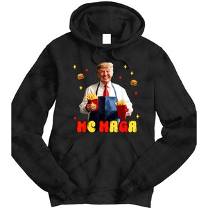 Funny Trump Mc Maga Fries Fast Food Tie Dye Hoodie