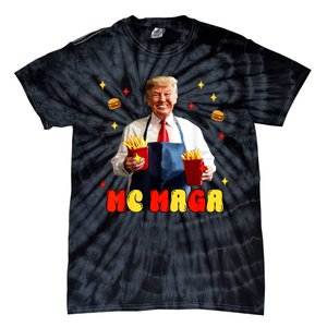 Funny Trump Mc Maga Fries Fast Food Tie-Dye T-Shirt