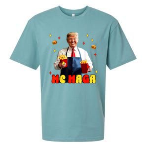 Funny Trump Mc Maga Fries Fast Food Sueded Cloud Jersey T-Shirt