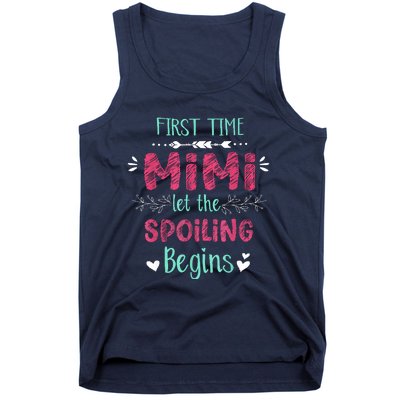 First Time Mimi Let The Spoiling Begin Funny New Grandma Tank Top