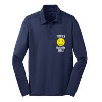 Funny Titties Make Me Smile Silk Touch Performance Long Sleeve Polo