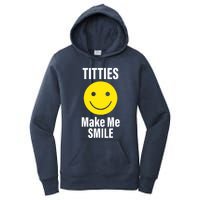 Funny Titties Make Me Smile Women's Pullover Hoodie