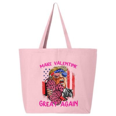 Funny Trump Make Valentine Great Again Usa Flag Valentines 25L Jumbo Tote