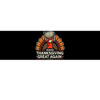 Funny Turkey Make Thanksgiving Great Again Turkey Face Bumper Sticker