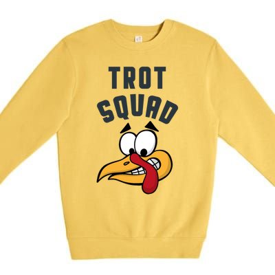 Funny Thanksgiving Matching Turkey Trot Squad Costume Gift Premium Crewneck Sweatshirt