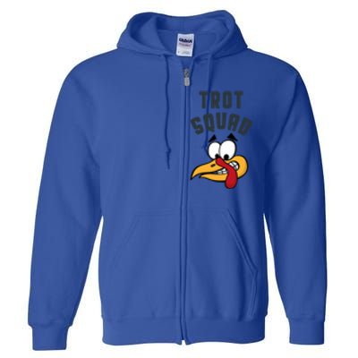 Funny Thanksgiving Matching Turkey Trot Squad Costume Gift Full Zip Hoodie