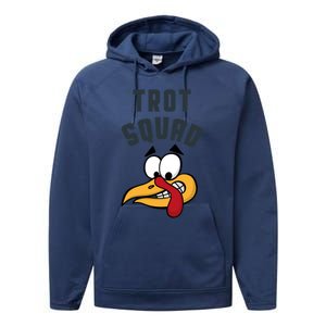 Funny Thanksgiving Matching Turkey Trot Squad Costume Gift Performance Fleece Hoodie