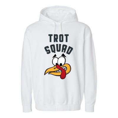 Funny Thanksgiving Matching Turkey Trot Squad Costume Gift Garment-Dyed Fleece Hoodie