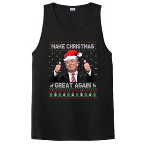 Funny Trump Make Christmas Great Again Ugly Christmas Sweater Xmas PosiCharge Competitor Tank