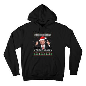 Funny Trump Make Christmas Great Again Ugly Christmas Sweater Xmas Tall Hoodie