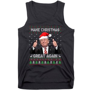 Funny Trump Make Christmas Great Again Ugly Christmas Sweater Xmas Tank Top