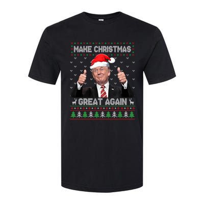 Funny Trump Make Christmas Great Again Ugly Christmas Sweater Xmas Softstyle CVC T-Shirt