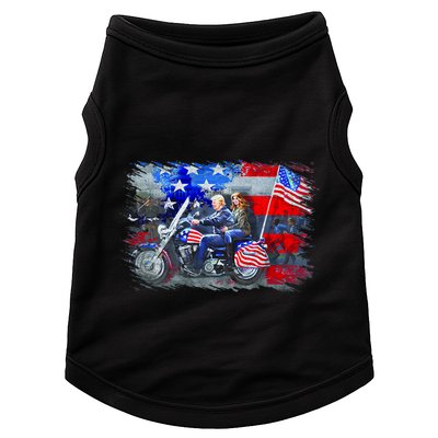 Funny Trump Motorcycle Trump  Biker Trump Doggie Tank