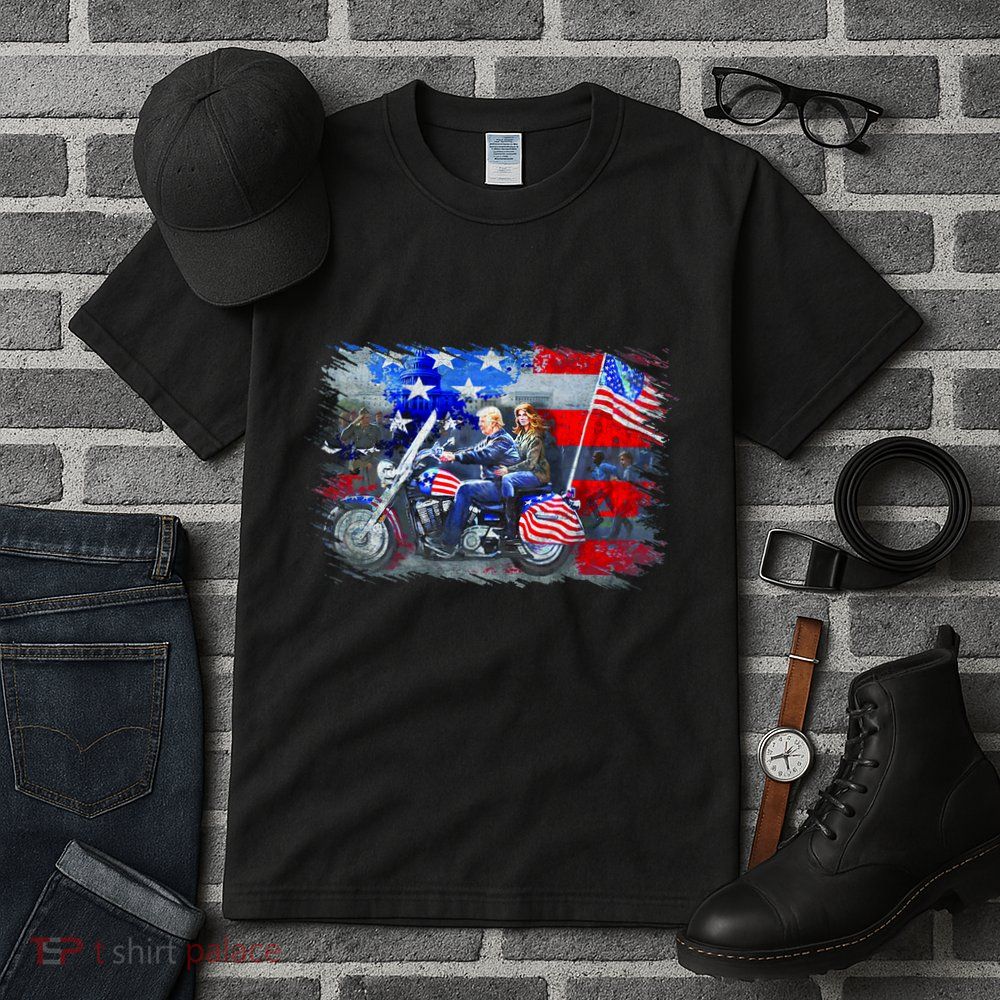 Funny Trump Motorcycle Trump  Biker Trump Tall T-Shirt