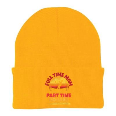 Full Time Mom Part Time Hooker Funny Fishing Knit Cap Winter Beanie