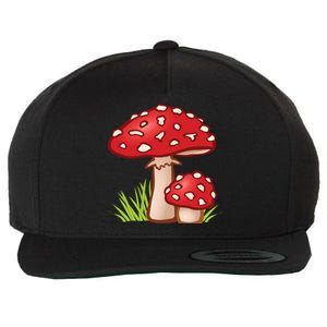 Funny Toadstool Mushroom Plant Toxic Fungus Cute Costume Meaningful Gift Wool Snapback Cap