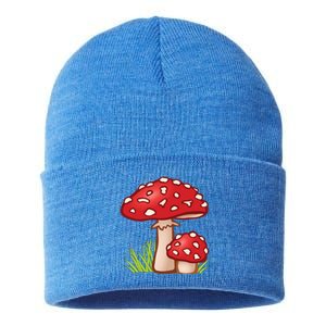 Funny Toadstool Mushroom Plant Toxic Fungus Cute Costume Meaningful Gift Sustainable Knit Beanie