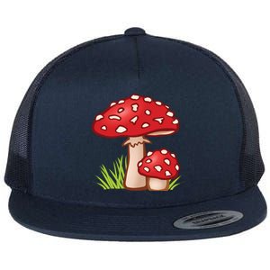 Funny Toadstool Mushroom Plant Toxic Fungus Cute Costume Meaningful Gift Flat Bill Trucker Hat