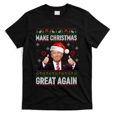 Funny Trump Make Christmas Great Again Ugly Christmas Sweater Xmas T-Shirt