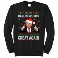 Funny Trump Make Christmas Great Again Ugly Christmas Sweater Xmas Tall Sweatshirt