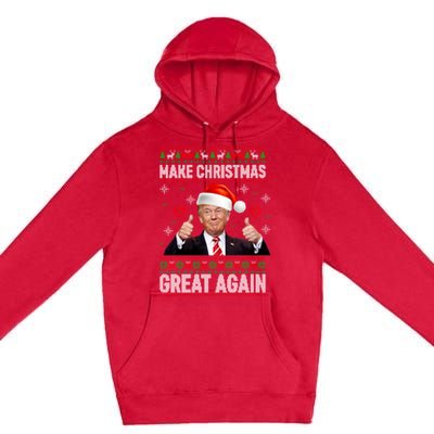 Funny Trump Make Christmas Great Again Ugly Christmas Sweater Xmas Premium Pullover Hoodie