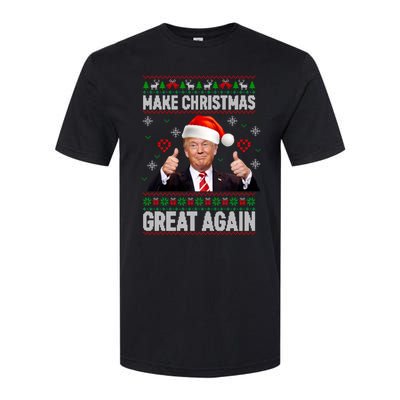 Funny Trump Make Christmas Great Again Ugly Christmas Sweater Xmas Softstyle CVC T-Shirt