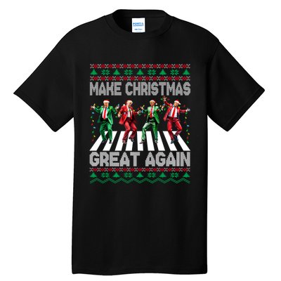 Funny Trump Make Christmas Great Again Ugly Christmas Sweater Xmas Tall T-Shirt