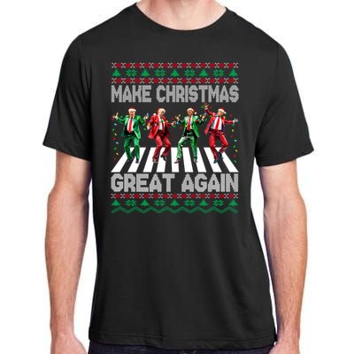 Funny Trump Make Christmas Great Again Ugly Christmas Sweater Xmas Adult ChromaSoft Performance T-Shirt