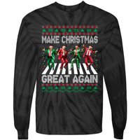 Funny Trump Make Christmas Great Again Ugly Christmas Sweater Xmas Tie-Dye Long Sleeve Shirt