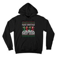 Funny Trump Make Christmas Great Again Ugly Christmas Sweater Xmas Tall Hoodie