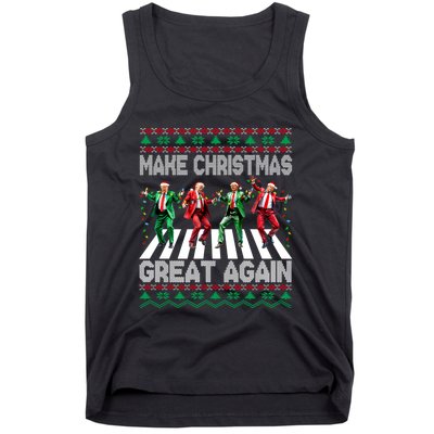 Funny Trump Make Christmas Great Again Ugly Christmas Sweater Xmas Tank Top