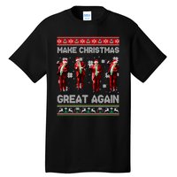 Funny Trump Make Christmas Great Again Ugly Christmas Sweater Xmas Tall T-Shirt