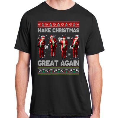 Funny Trump Make Christmas Great Again Ugly Christmas Sweater Xmas Adult ChromaSoft Performance T-Shirt