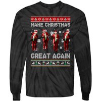 Funny Trump Make Christmas Great Again Ugly Christmas Sweater Xmas Tie-Dye Long Sleeve Shirt